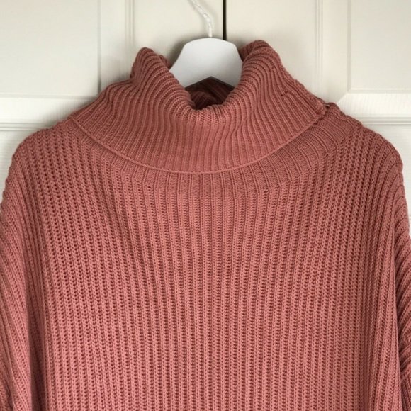 Free People Layer Cake Sweater Rose Turtleneck - Picture 4 of 7